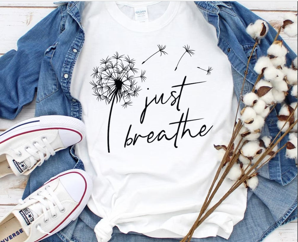 Unisex marškinėliai: Just breathe