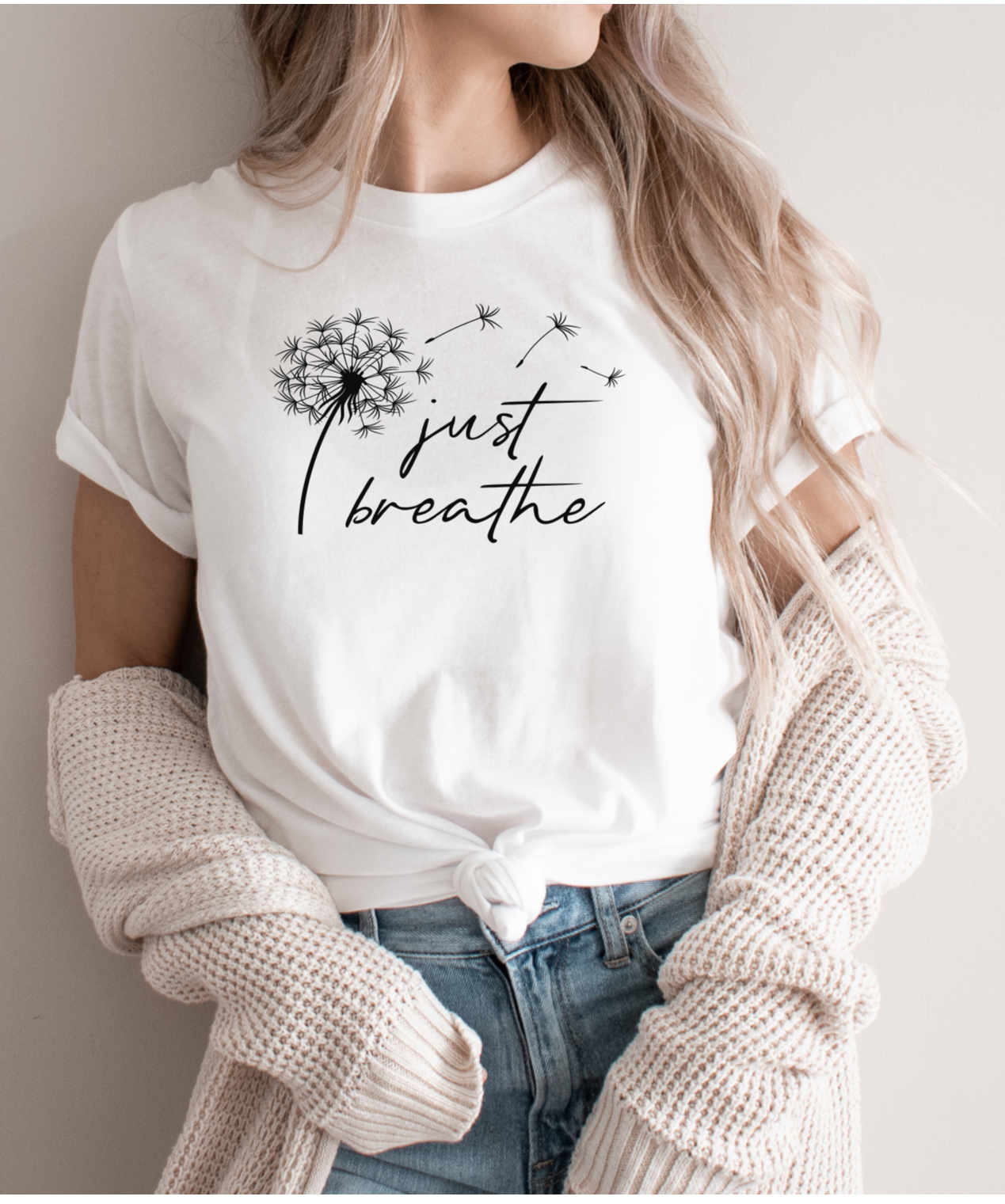Unisex marškinėliai: Just breathe