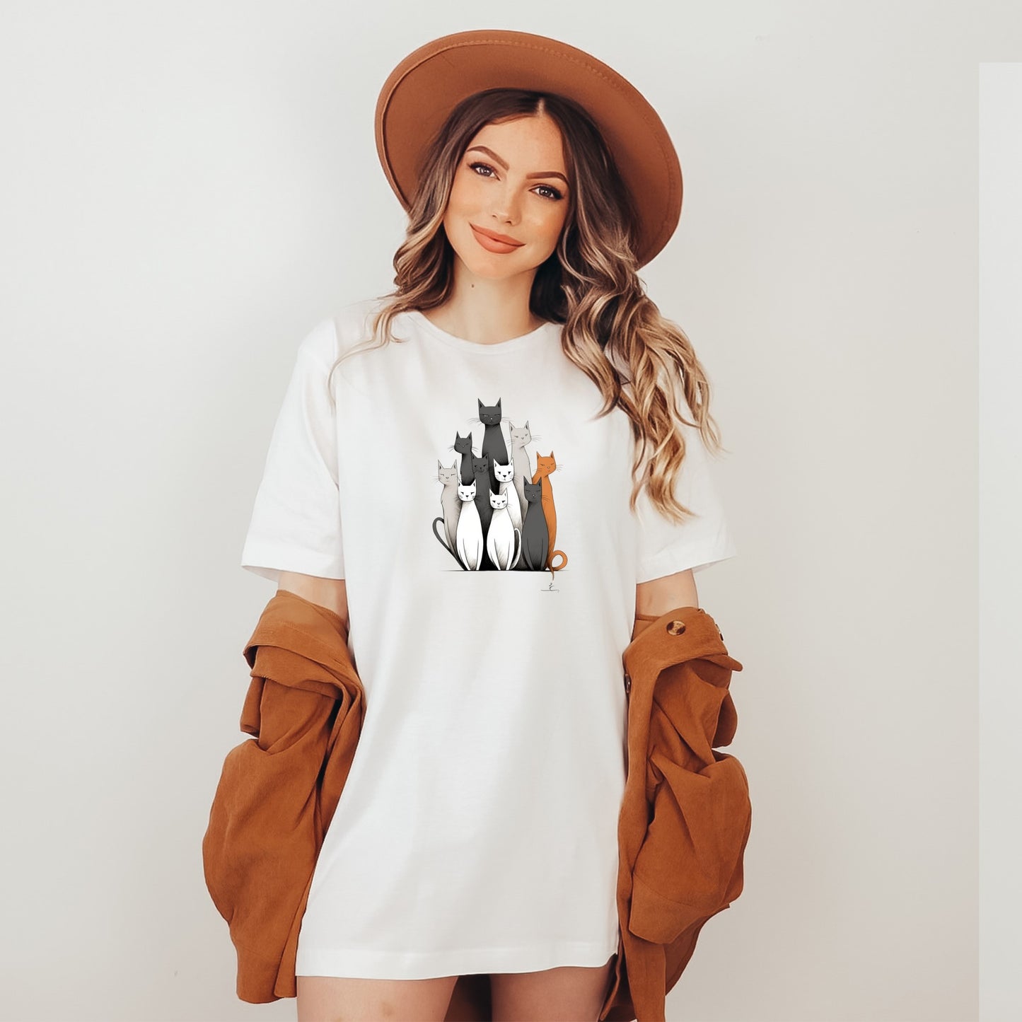 Unisex marškinėliai: katinai