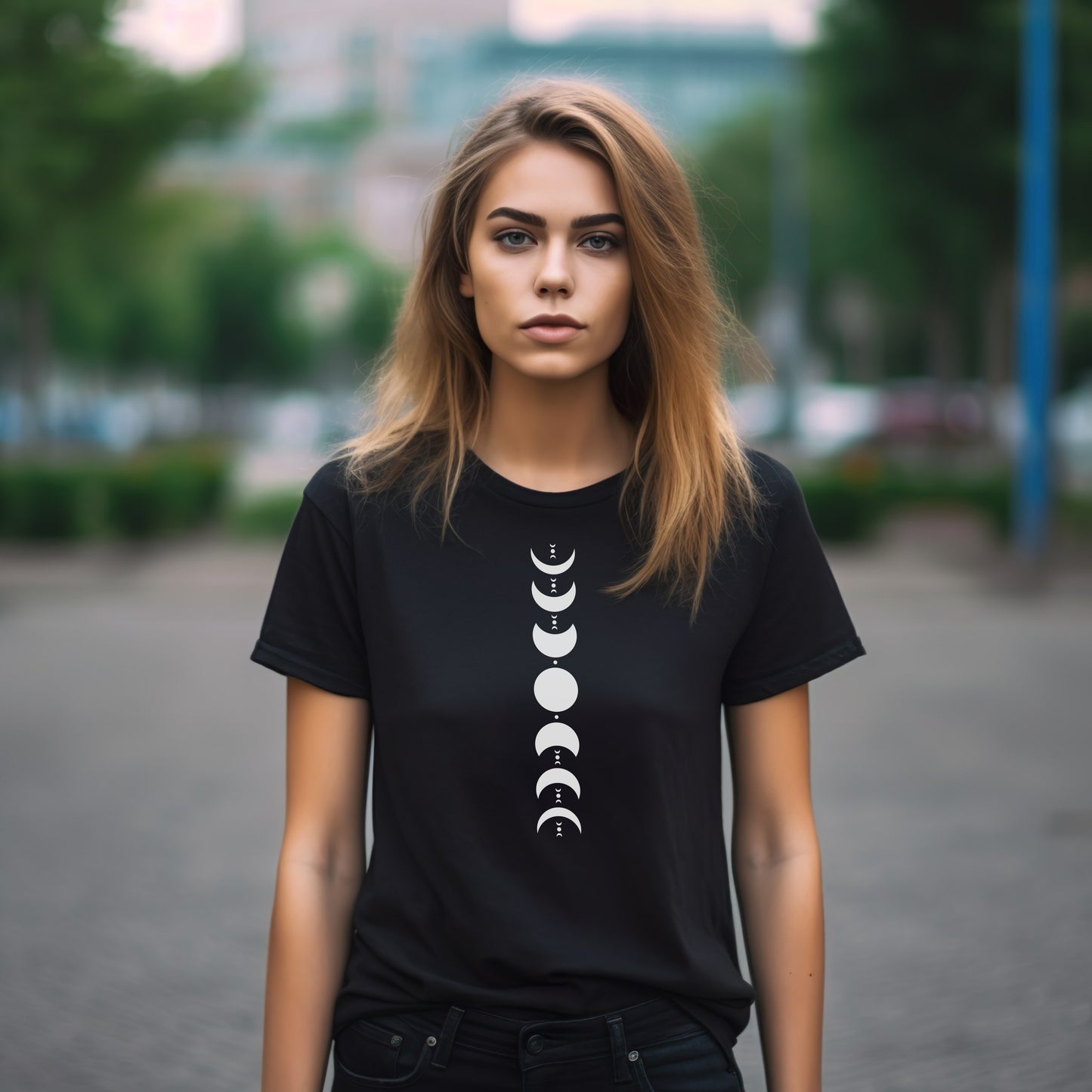 Unisex marškinėliai: Mėnulio fazės