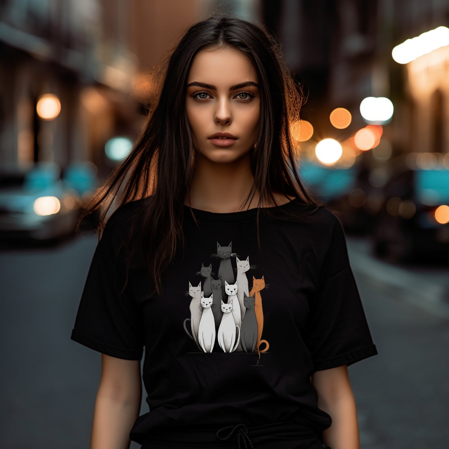 Unisex marškinėliai: katinai
