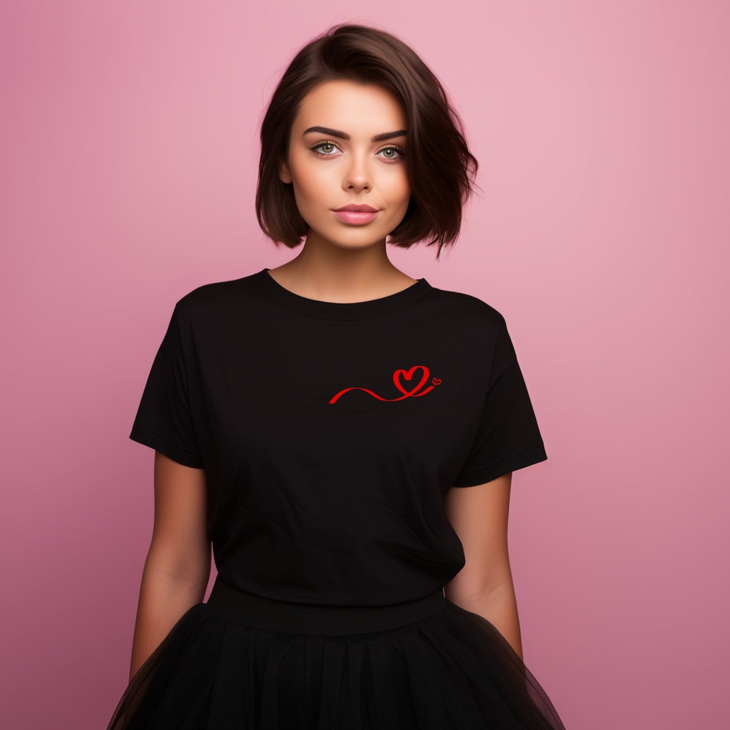 Unisex marškinėliai: Skraidanti širdis