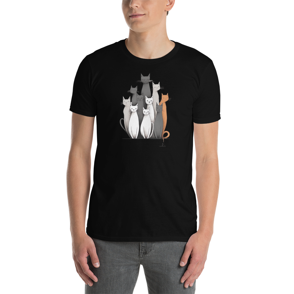 Unisex marškinėliai: katinai
