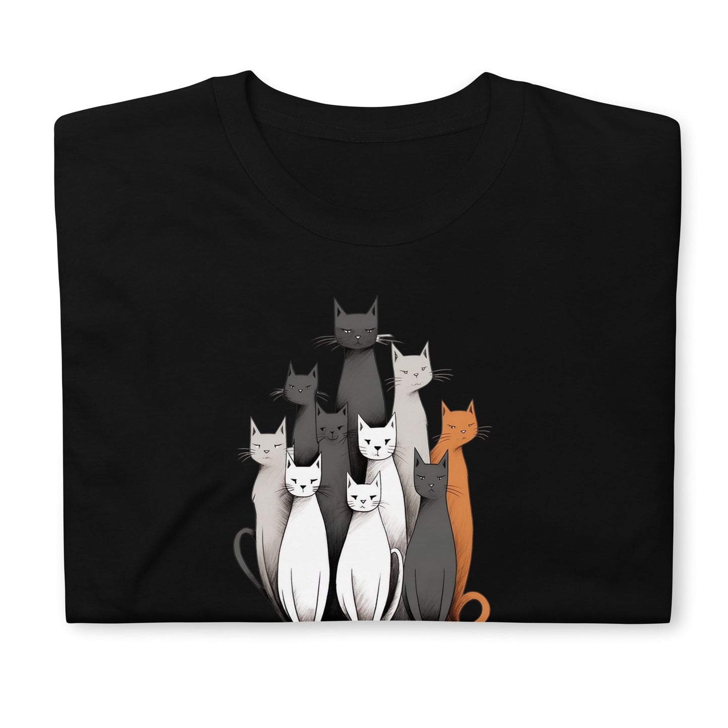 Unisex marškinėliai: katinai