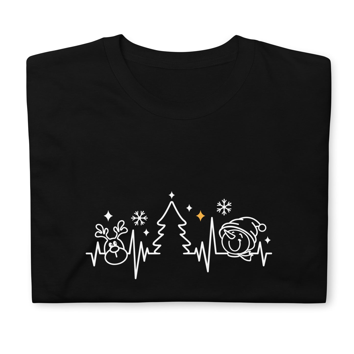 Unisex kalėdiniai marškinėliai: Kalėdų širdies dūžiai