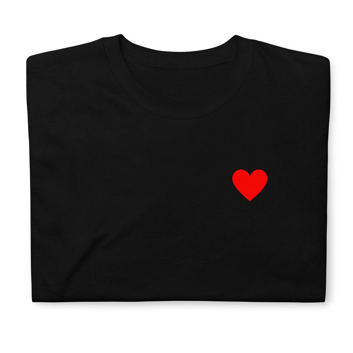 Unisex marškinėliai: Raudona širdelė