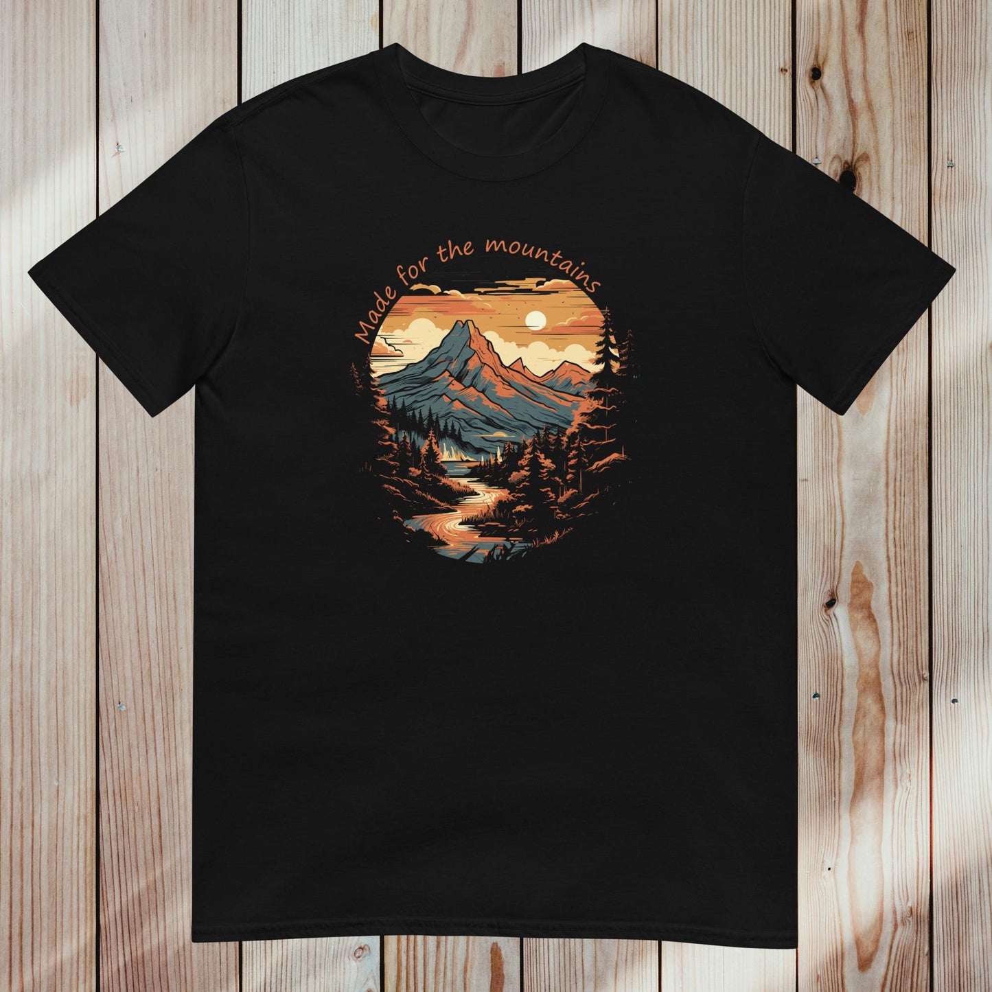 Unisex marškinėliai: "Made for the mountains" 1