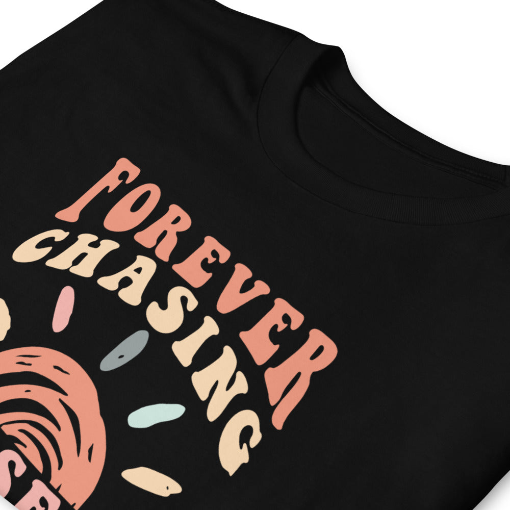 Unisex marškinėliai: forever chasing sunset 2