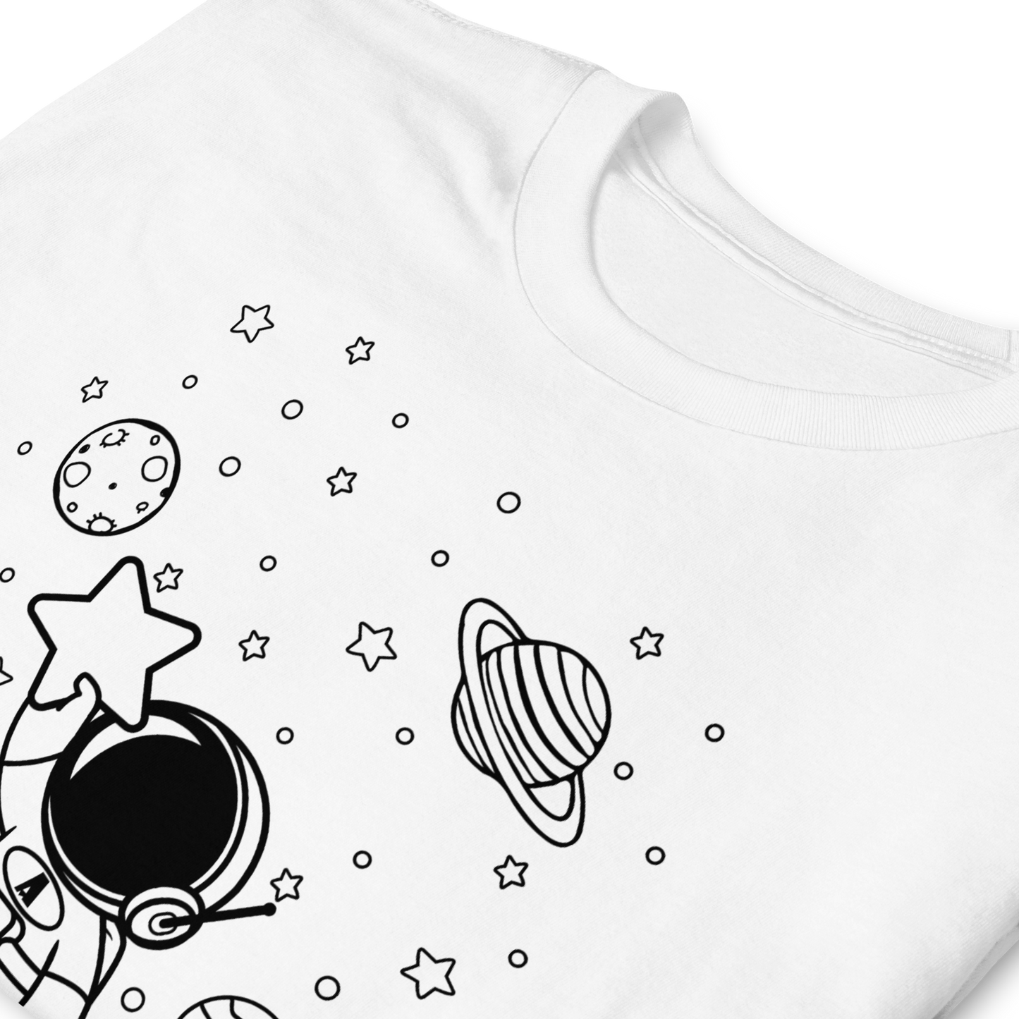 Unisex marškinėliai: Astronautas su žvaigžde