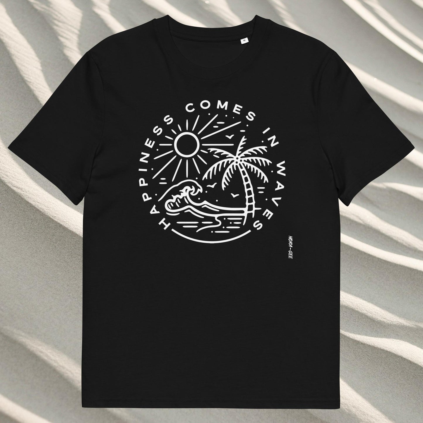 Unisex marškinėliai: Happiness comes in waves