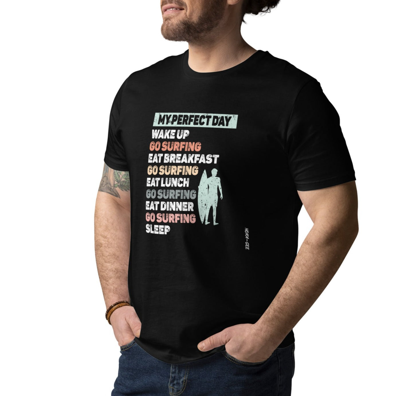 Unisex marškinėliai: Go surfing