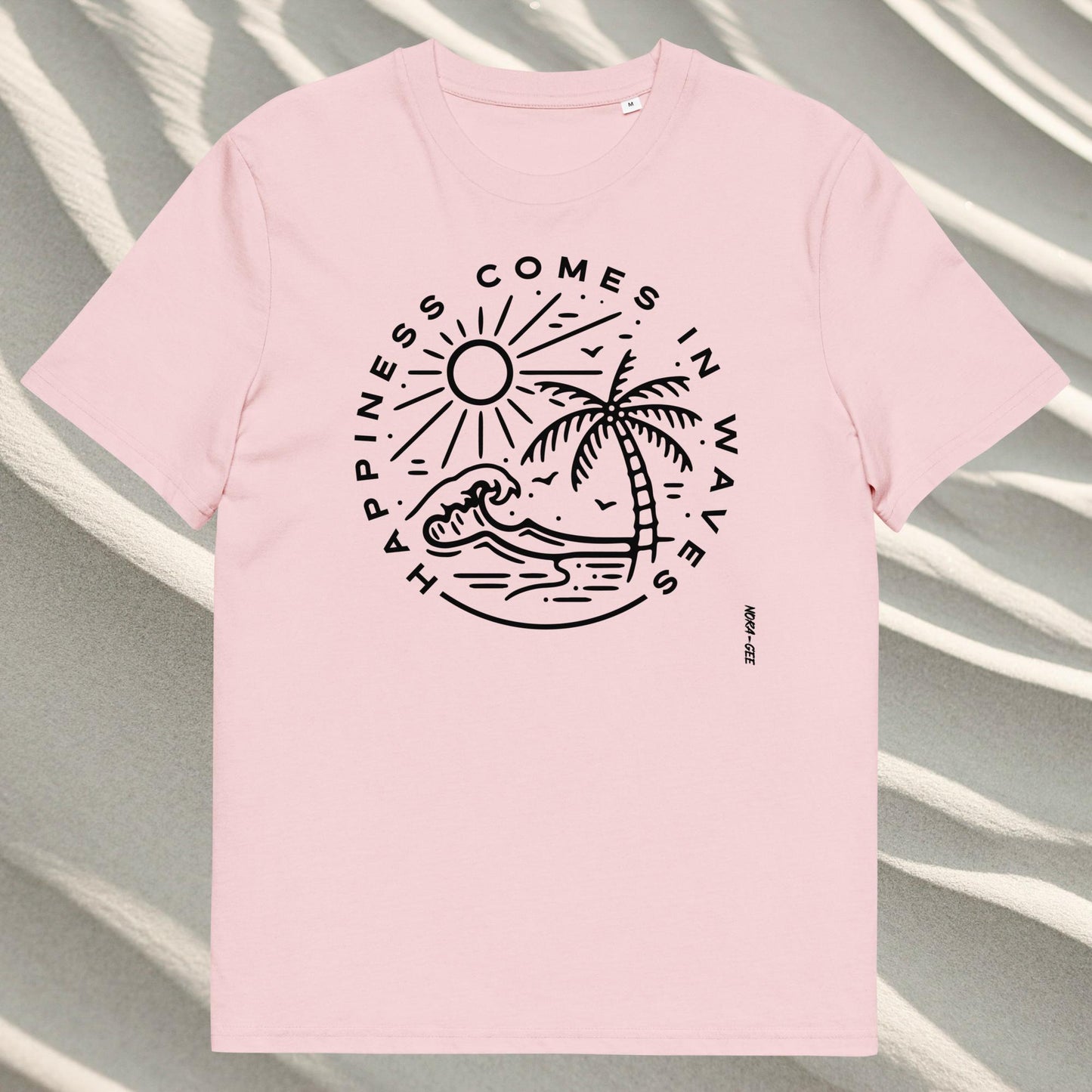 Unisex marškinėliai: Happiness comes in waves