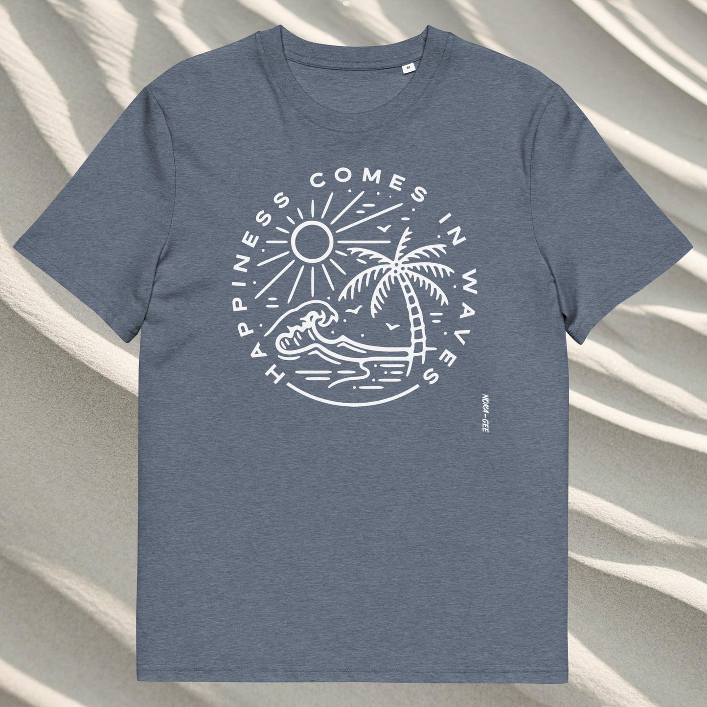 Unisex marškinėliai: Happiness comes in waves