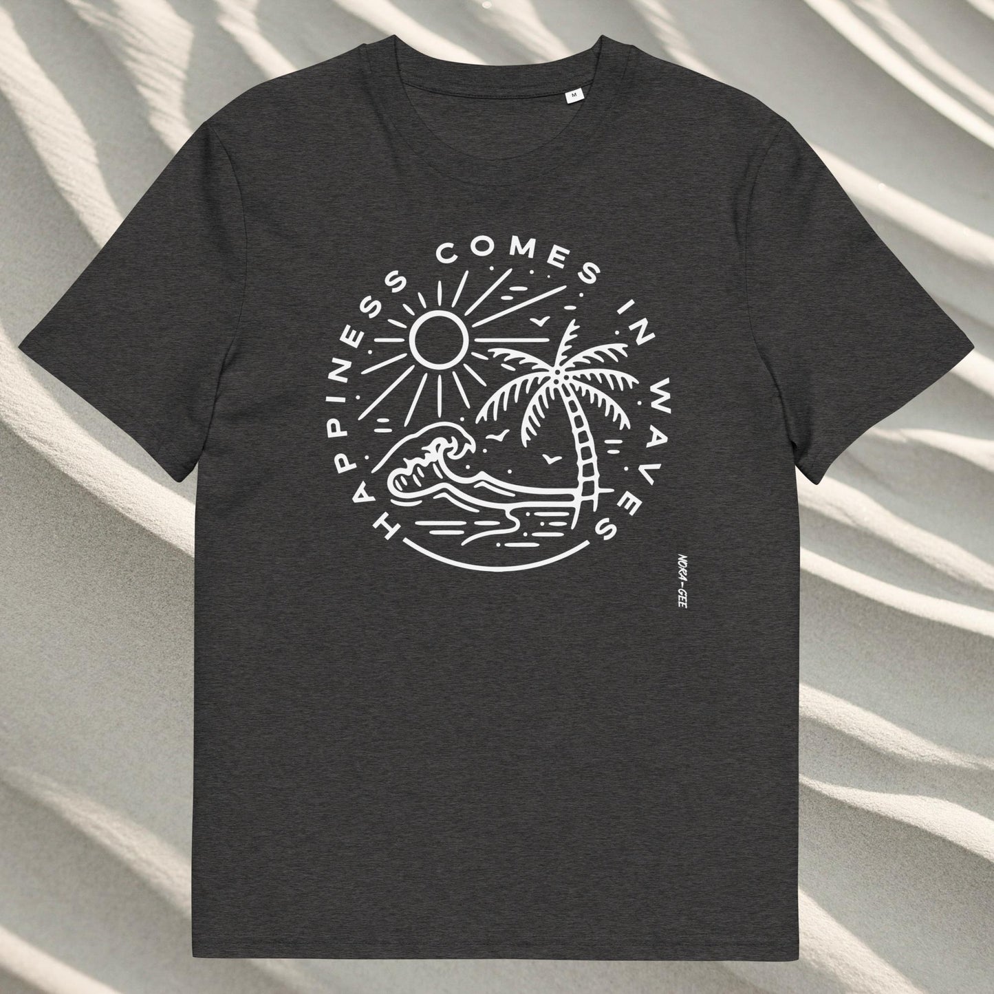 Unisex marškinėliai: Happiness comes in waves