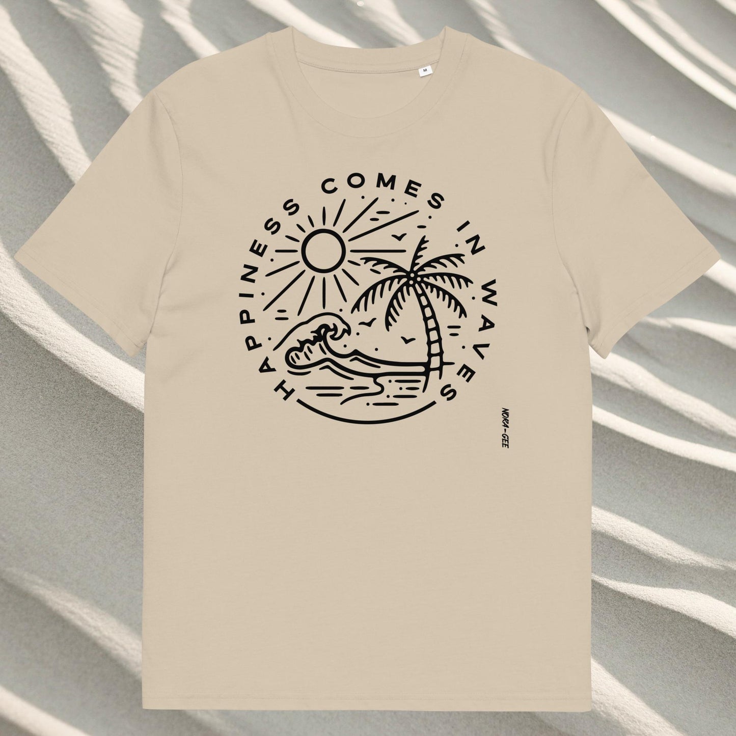 Unisex marškinėliai: Happiness comes in waves