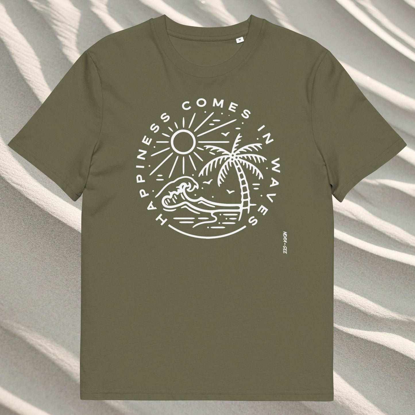Unisex marškinėliai: Happiness comes in waves