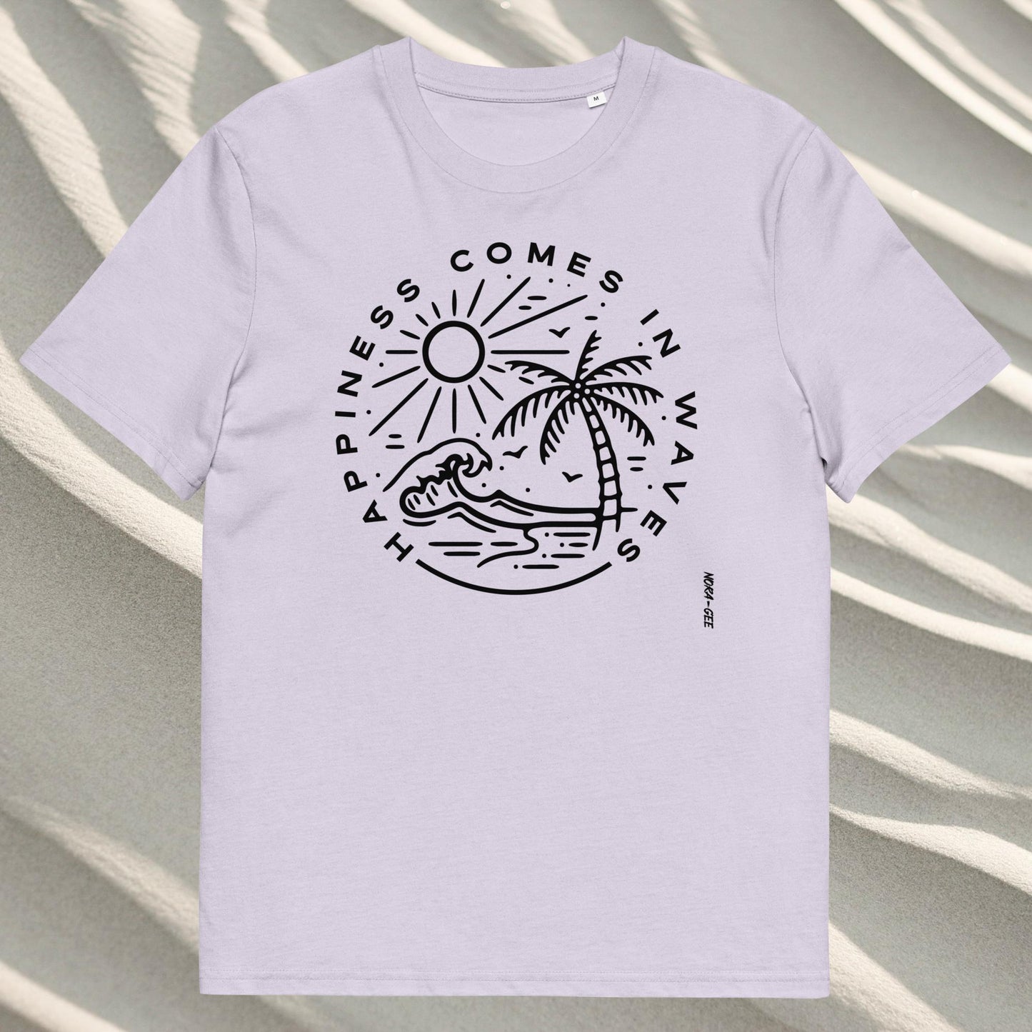 Unisex marškinėliai: Happiness comes in waves