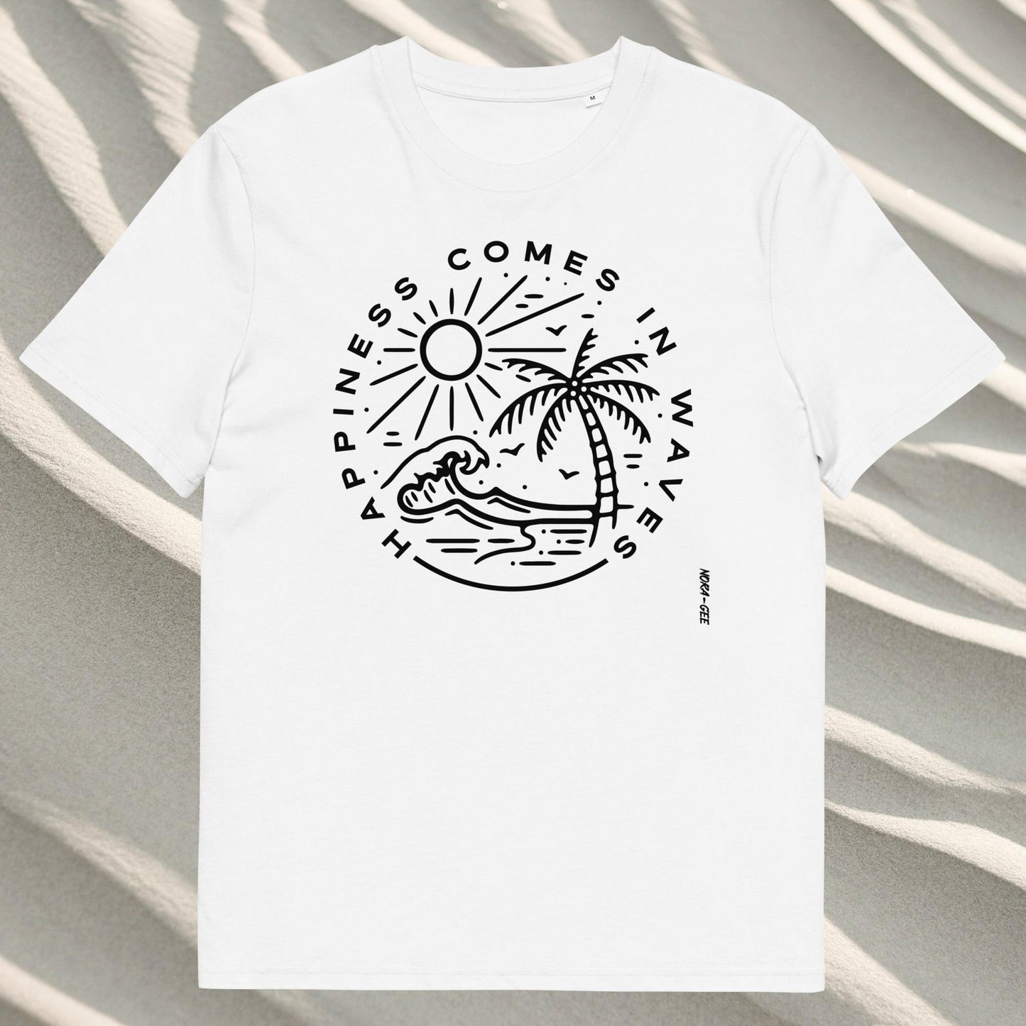 Unisex marškinėliai: Happiness comes in waves