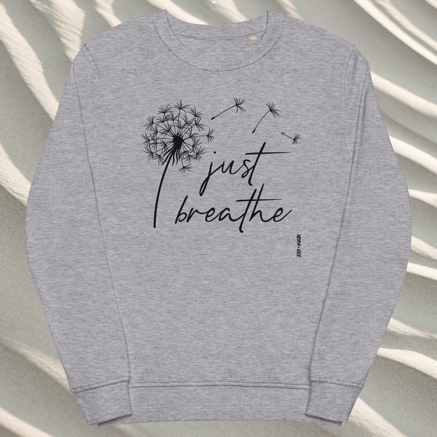 Organinės medvilnės unisex megztukas: Just breathe