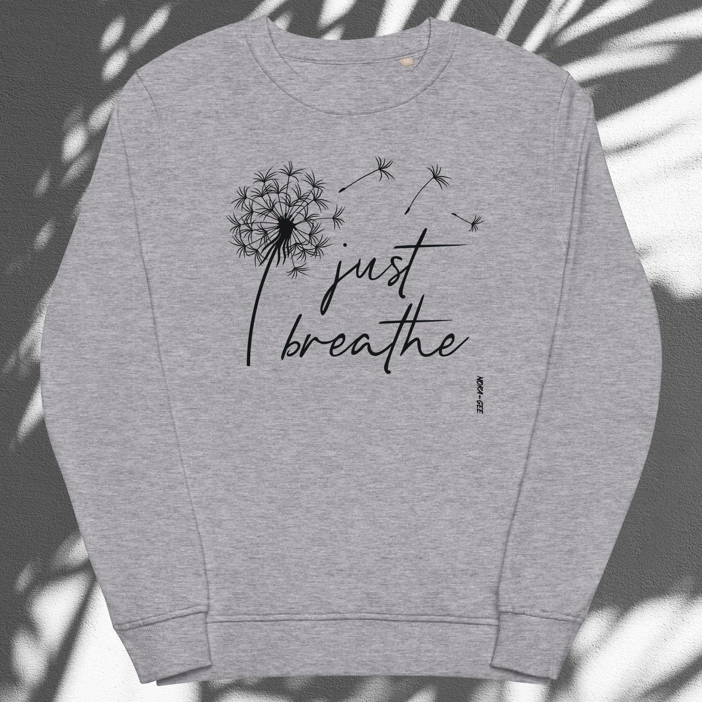 Organinės medvilnės unisex megztukas: Just breathe