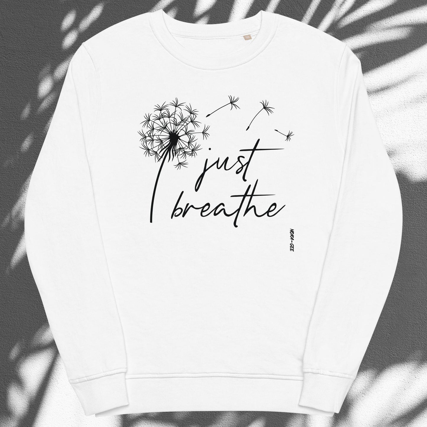 Organinės medvilnės unisex megztukas: Just breathe