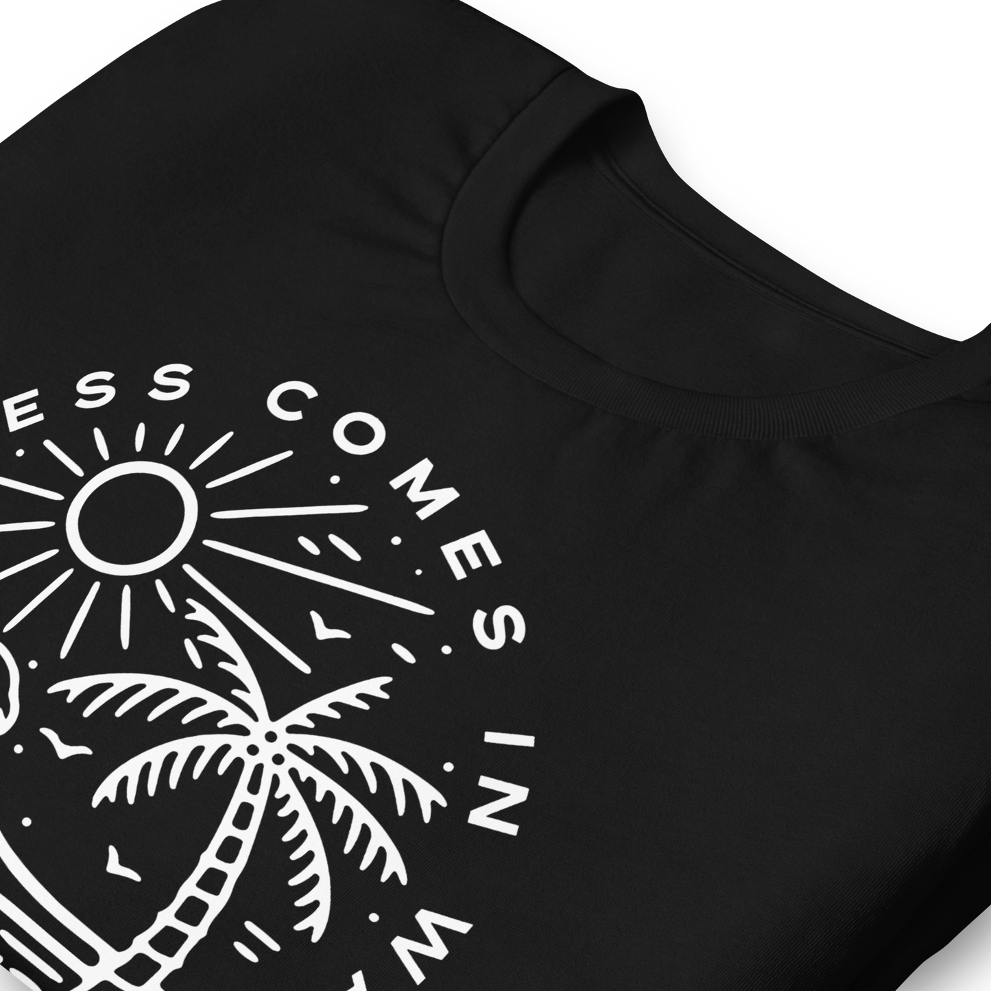 Unisex marškinėliai: Happiness comes in waves