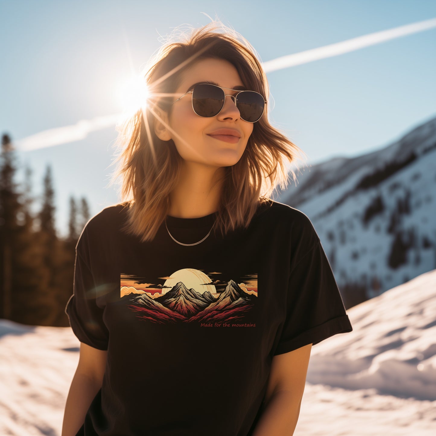 Unisex T-shirt: "Made for the mountains" 2