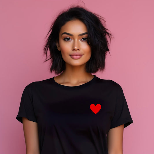 Unisex t-shirt: Red heart
