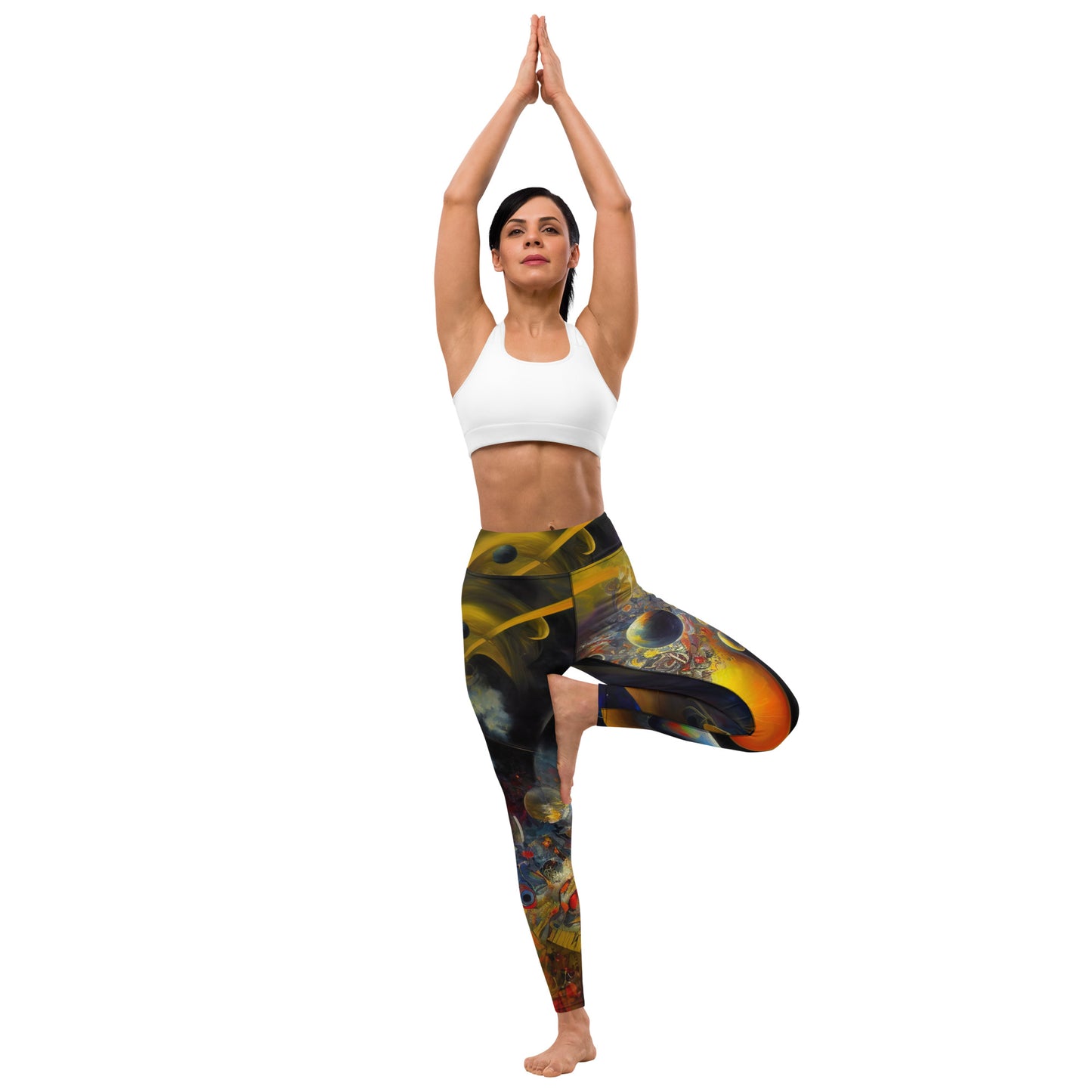 Yoga leggings: Interstellar
