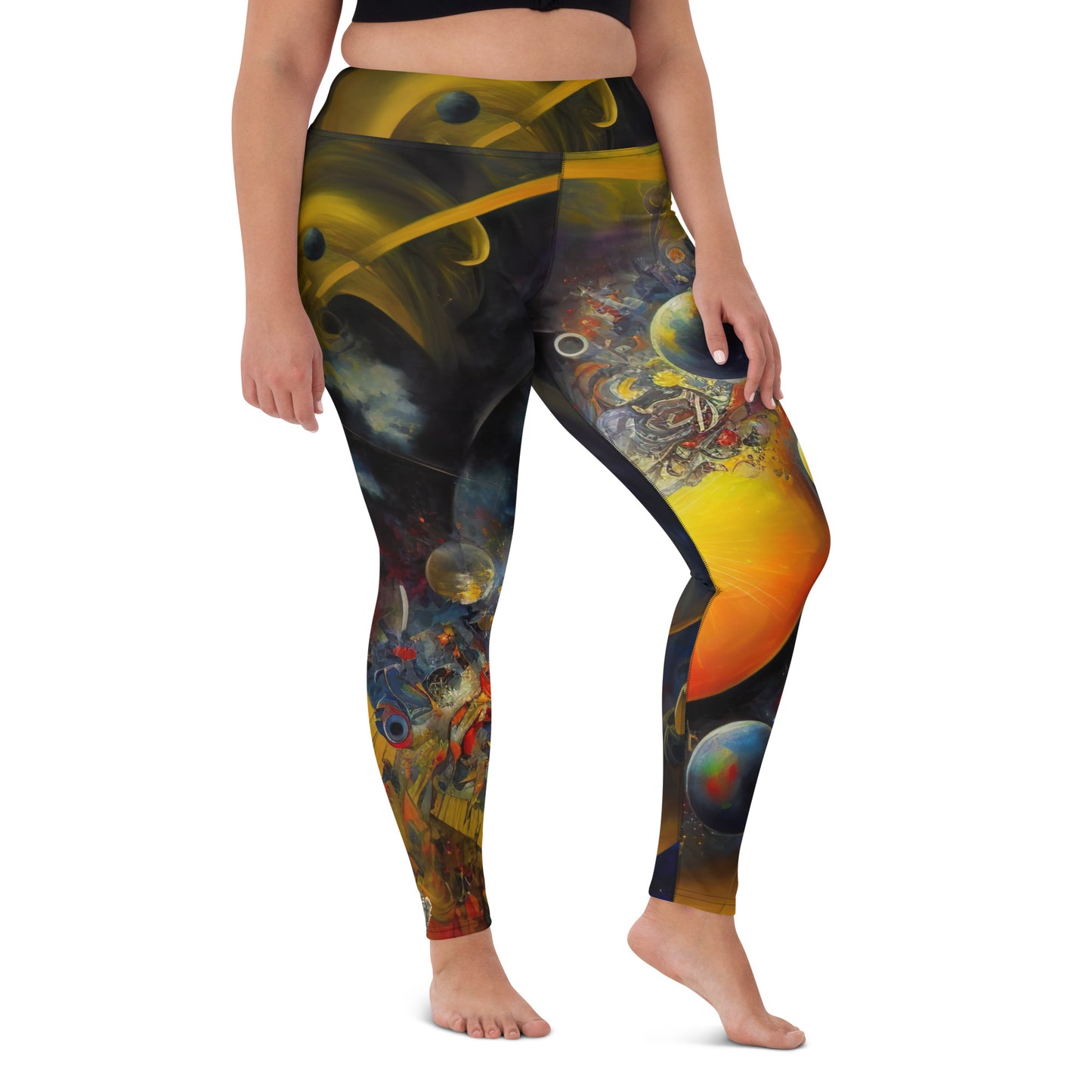 Yoga leggings: Interstellar