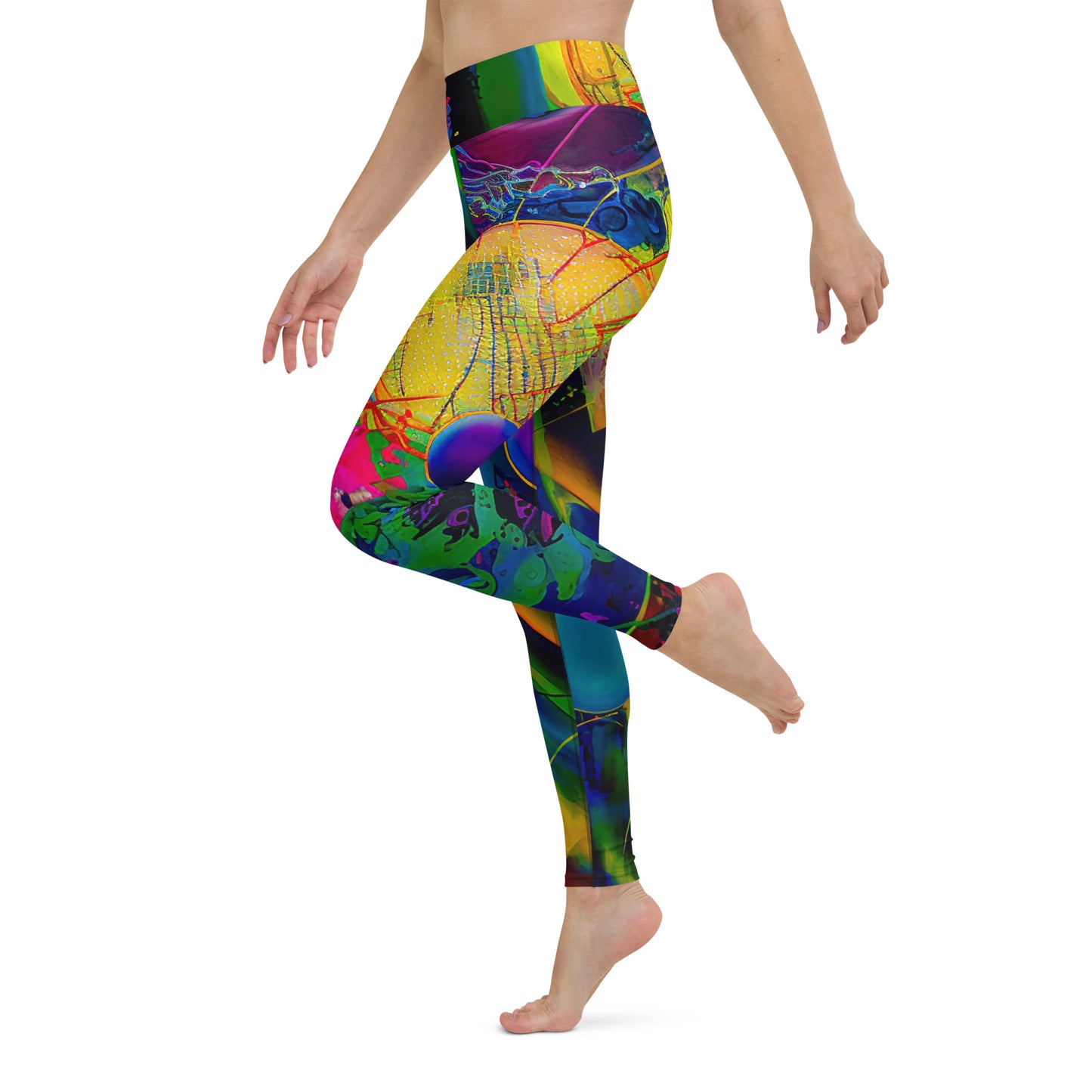 Yoga leggings: A colored world