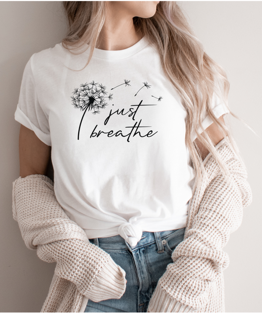 Unisex marškinėliai: Just breathe