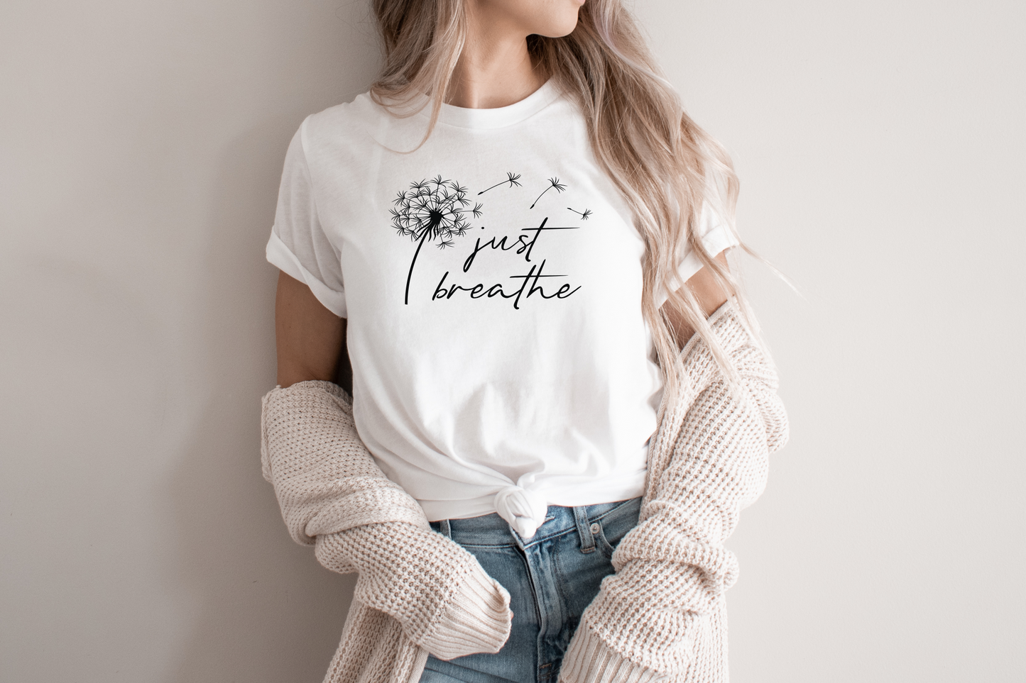 Organic cotton unisex t-shirt: Just breathe
