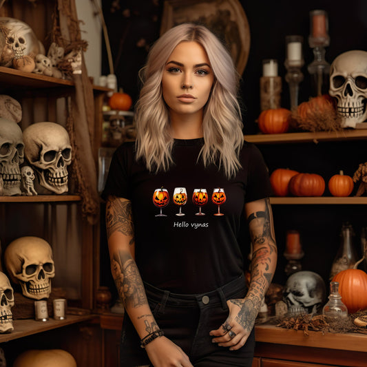 Unisex Halloween T-Shirt: Hello wine