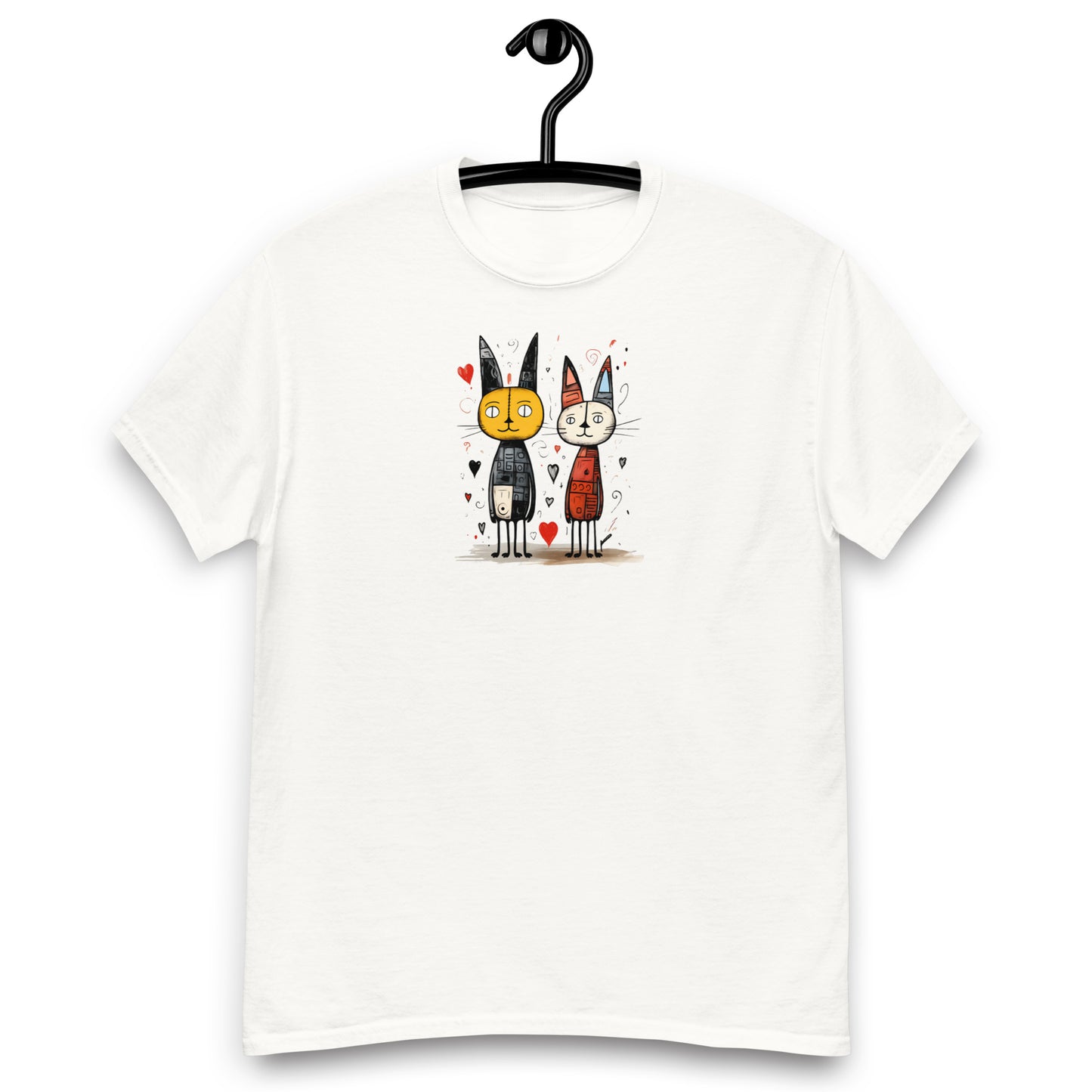 Unisex t-shirt: two long-eared cats