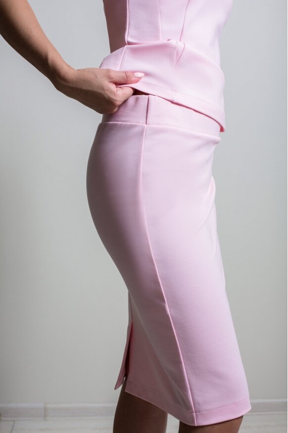 Mažų ir didelių pergalių sijonas, tamsiai mėlynas/džinso/šviesiai rožinės spalvos pieštukas
