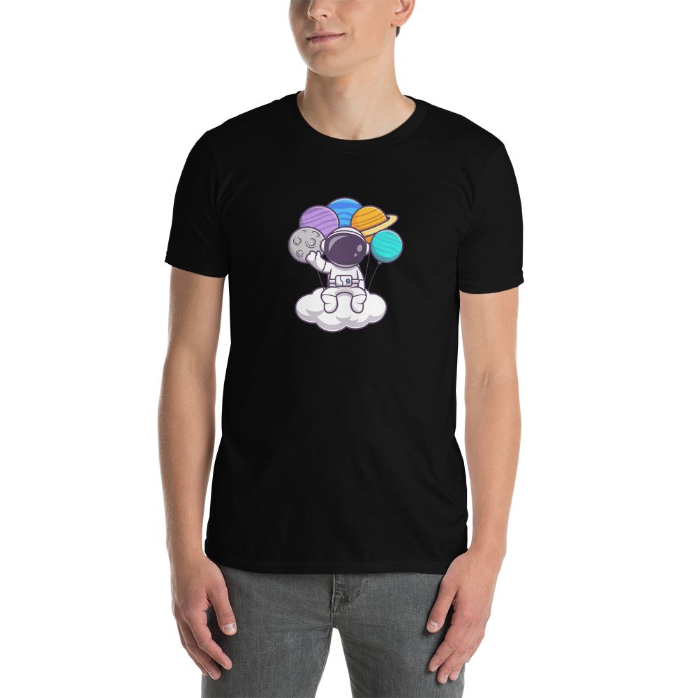 Unisex marškinėliai: Astronautas ant debesies
