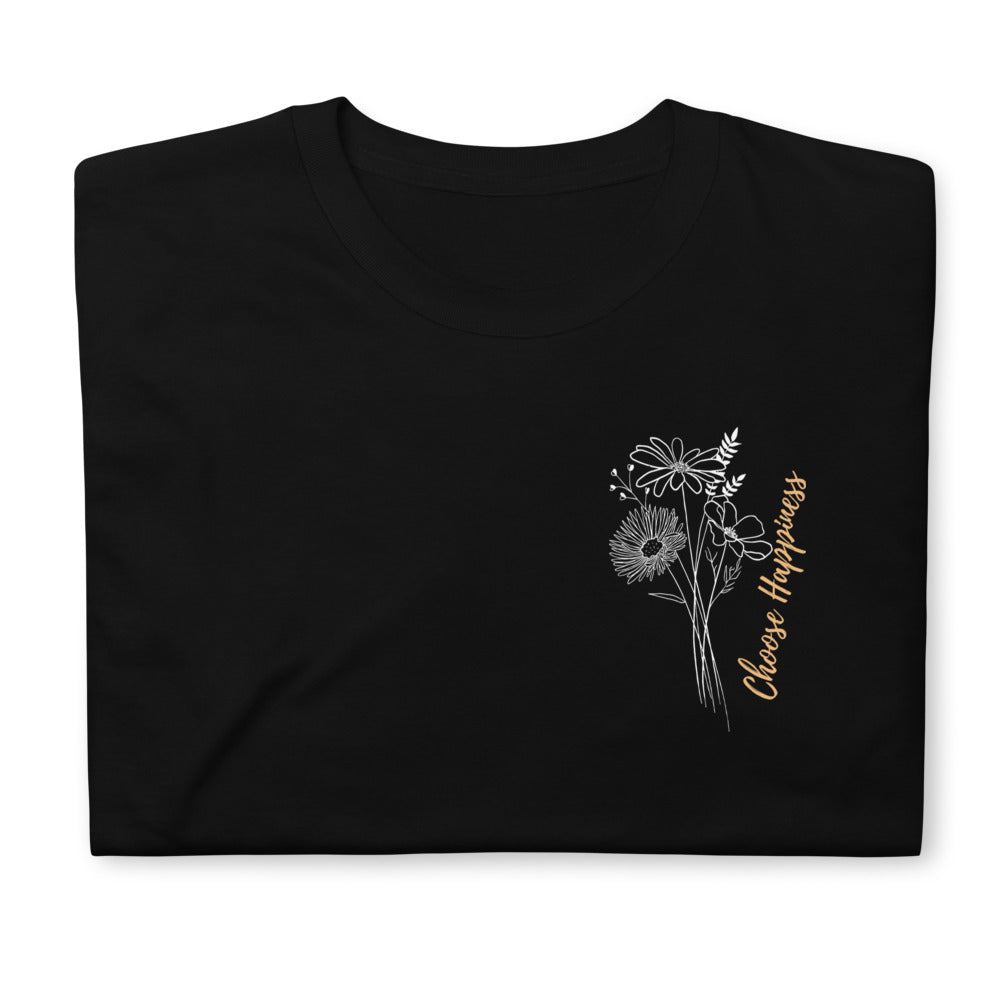 Unisex marškinėliai: Gėlių puokštė: Rinkis laimę