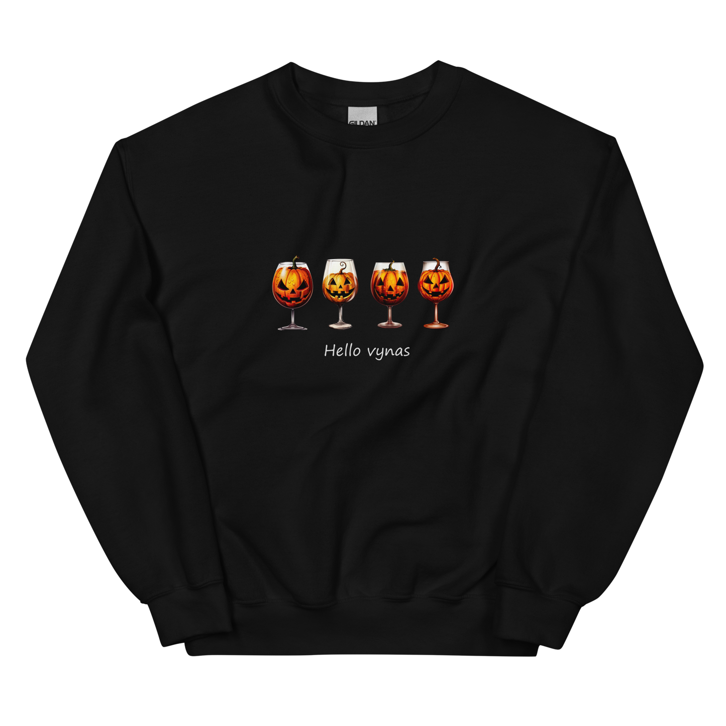 Unisex Halloween Sweater: Hello wine