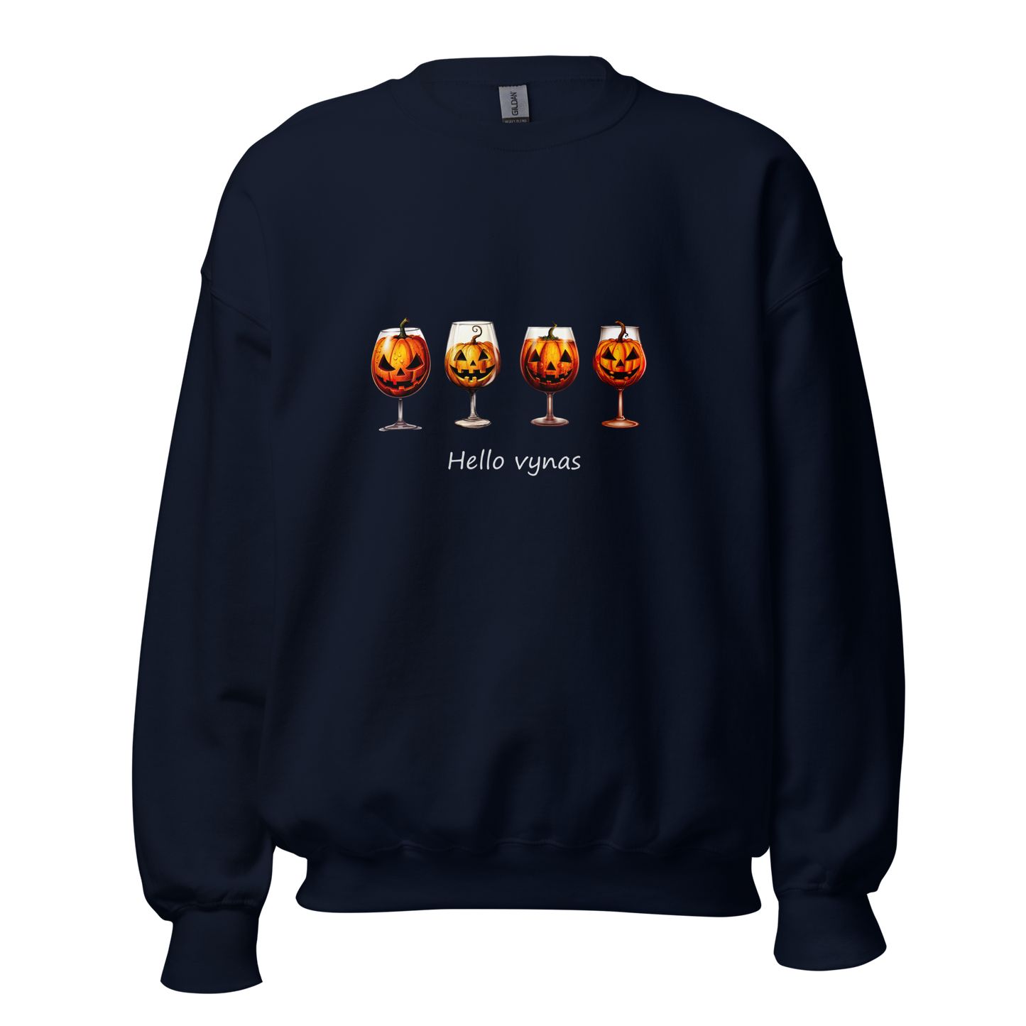 Unisex Halloween Sweater: Hello wine
