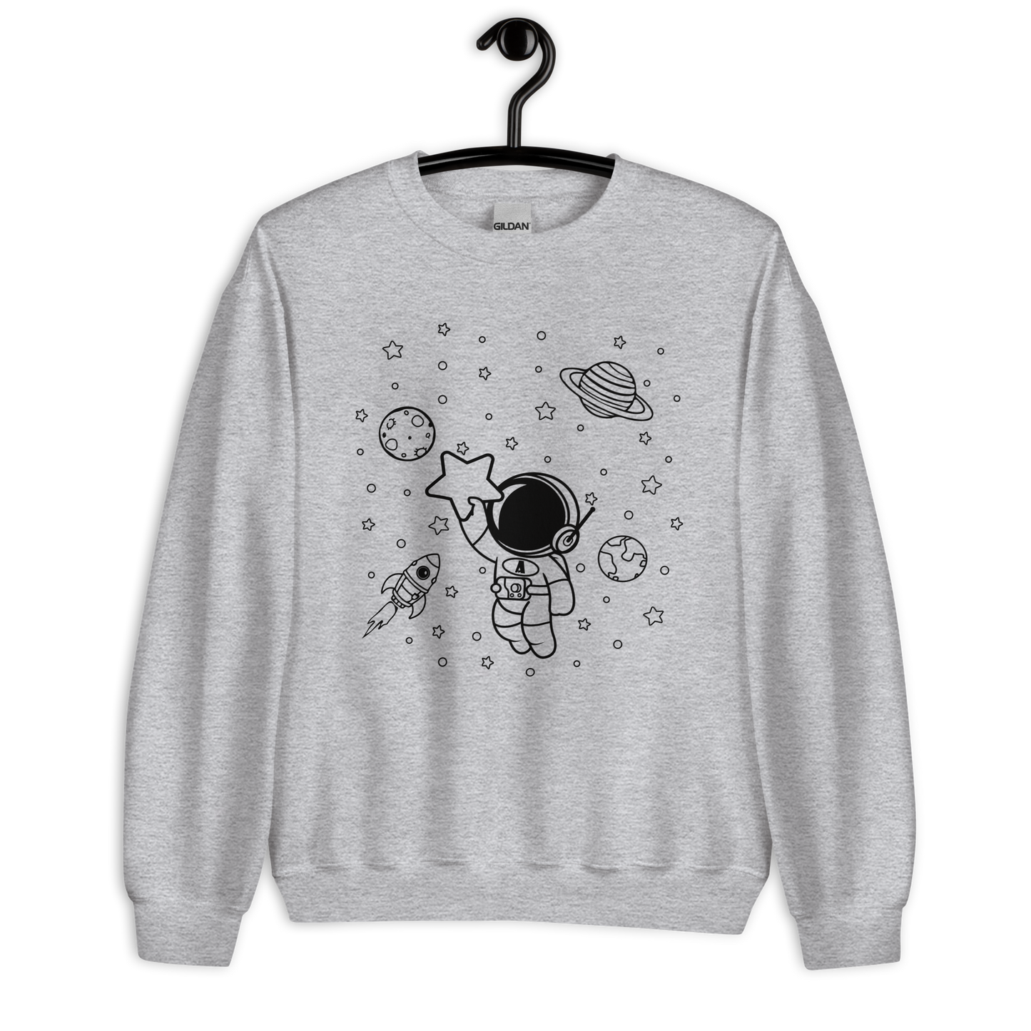 Unisex sweatshirt: Reach for the stars