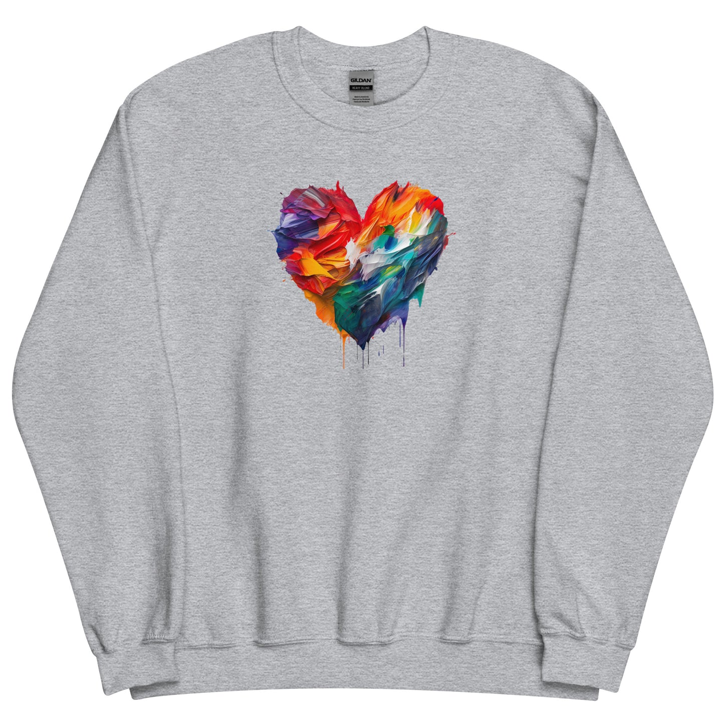 Unisex sweatshirt: Colored heart