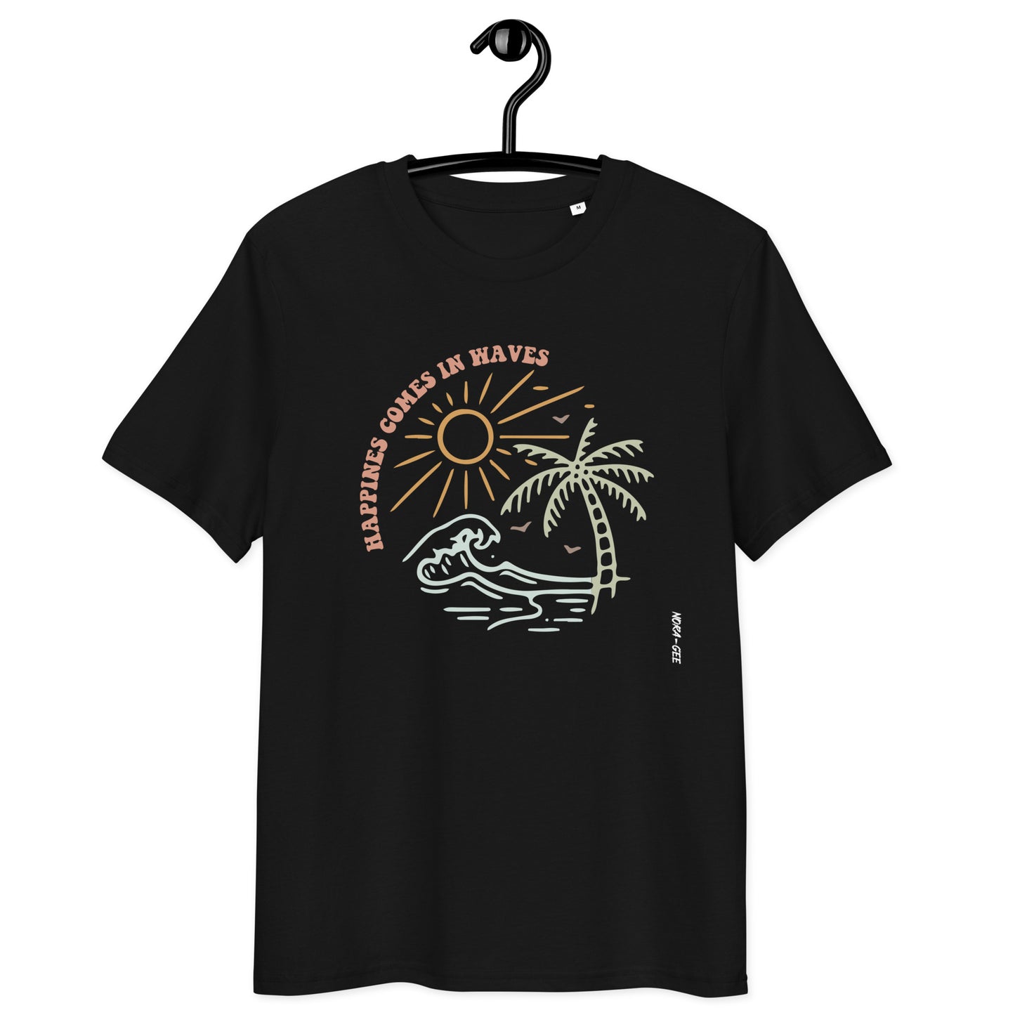 Unisex marškinėliai: happines comes in waves