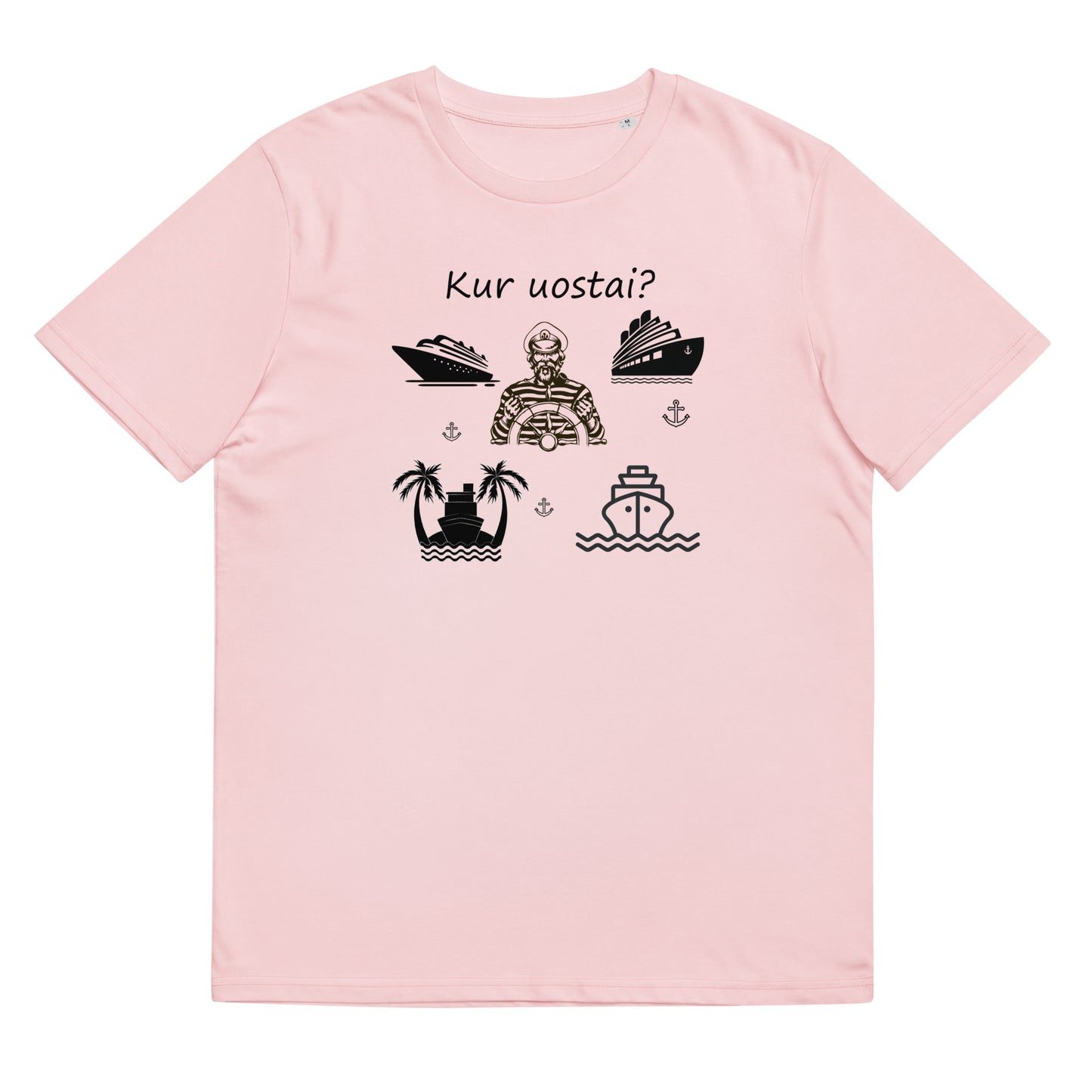 Organic cotton unisex t-shirt: "Where do you go?"