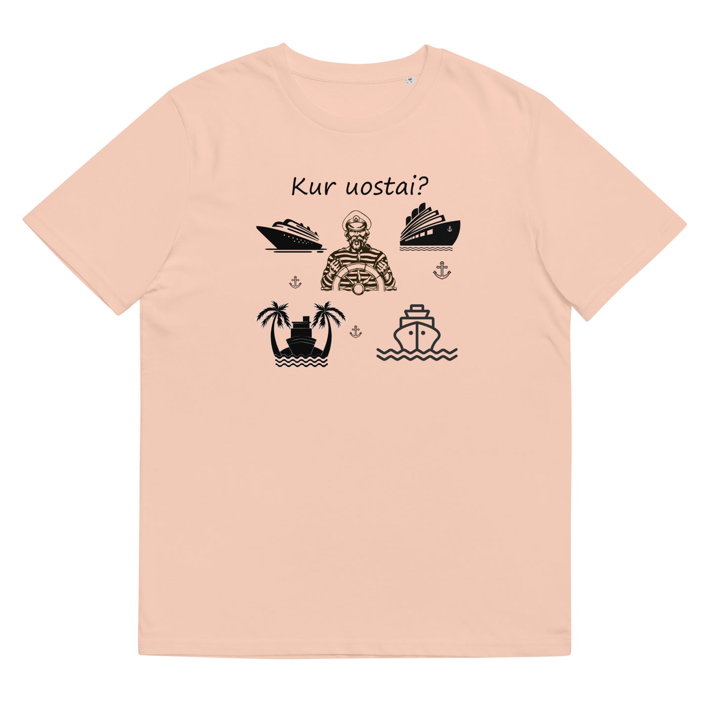 Organic cotton unisex t-shirt: "Where do you go?"