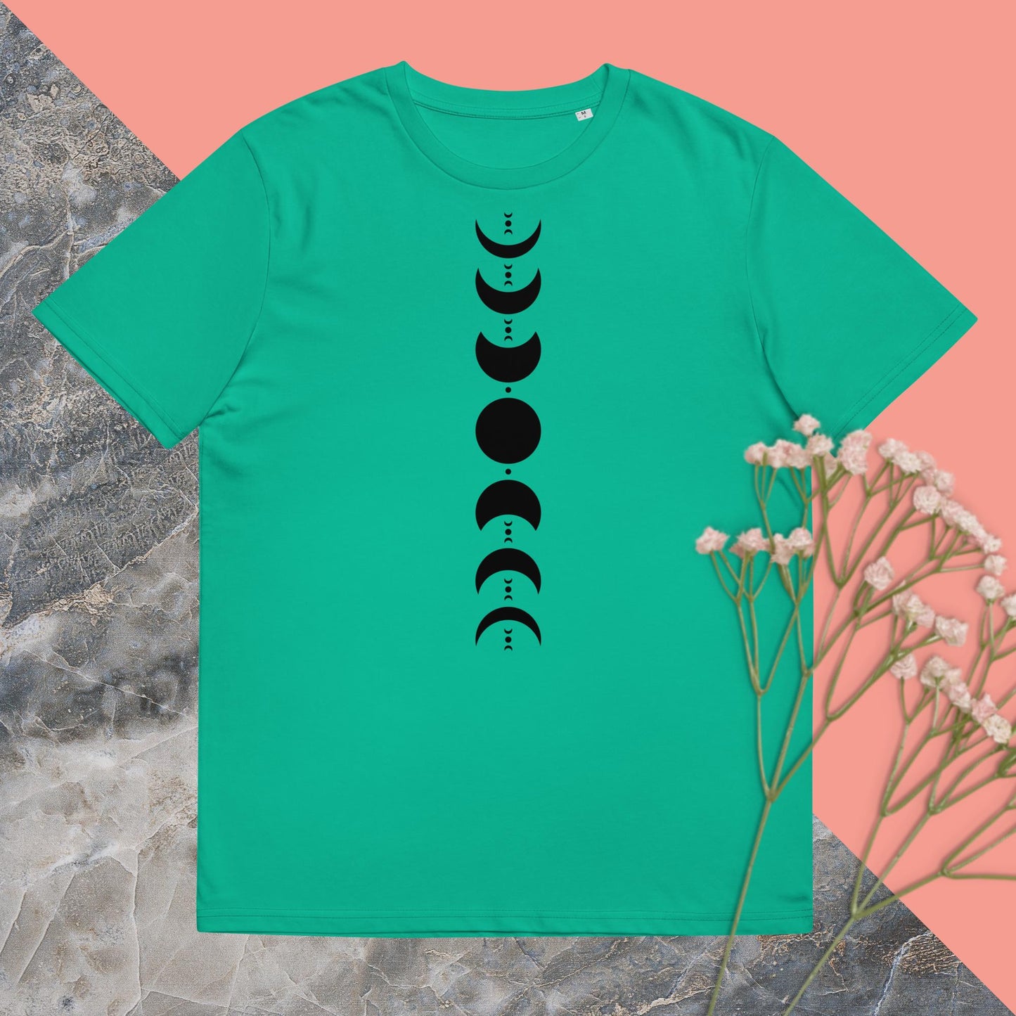 Organic Cotton Unisex T-Shirt: Phases of the Moon