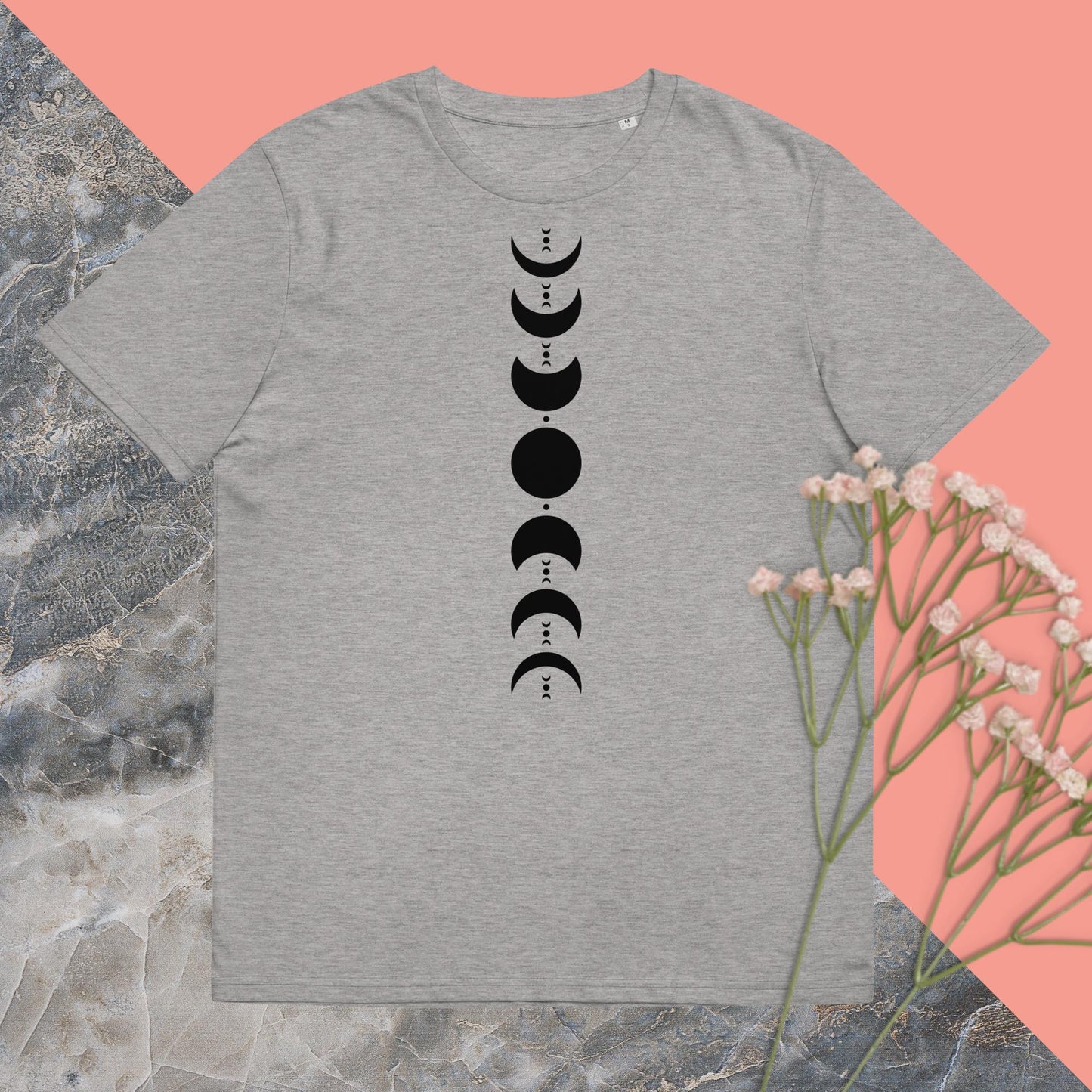Organic Cotton Unisex T-Shirt: Phases of the Moon