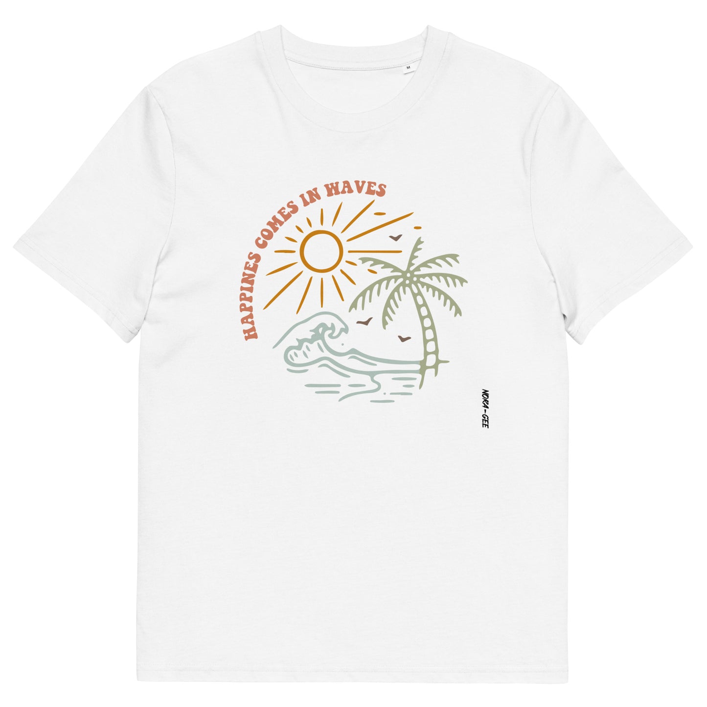 Unisex marškinėliai: happines comes in waves