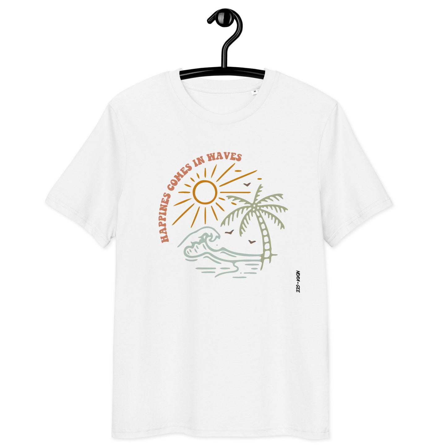 Unisex marškinėliai: happines comes in waves