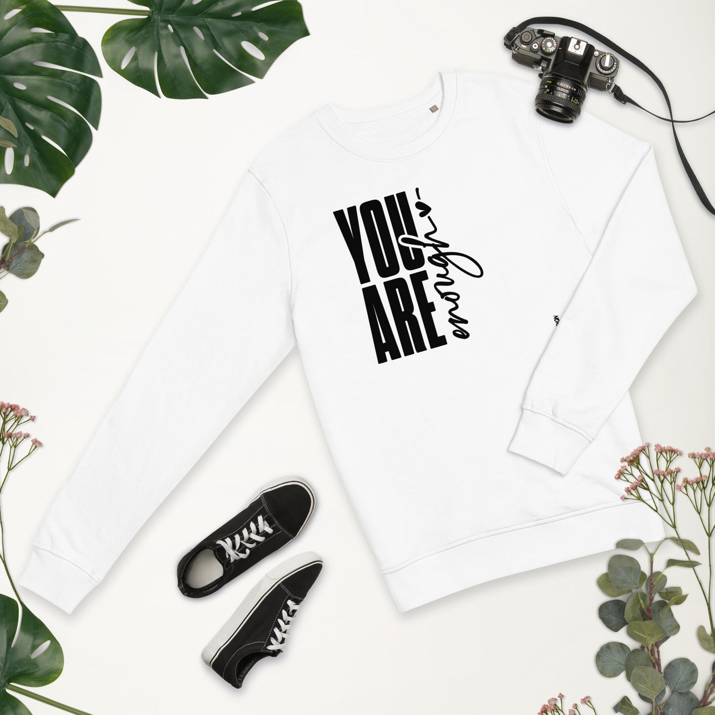 Organinės medvilnės unisex megztukas: You are enough